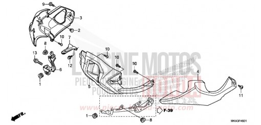 UNDER COWL (NC750XD) NC750XDJ de 2018